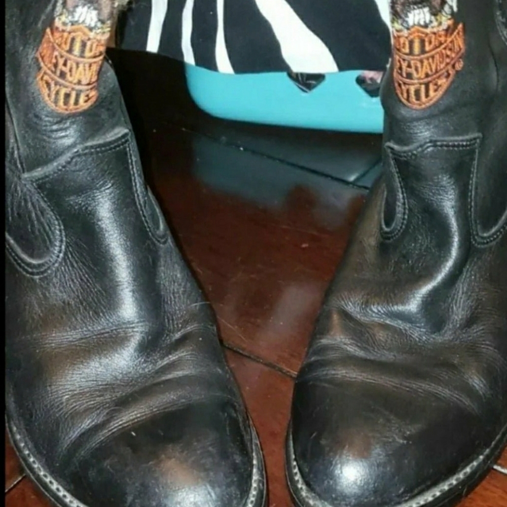 VINTAGE HARLEY DAVIDSON MAN COWBOY BOOTS 8.5